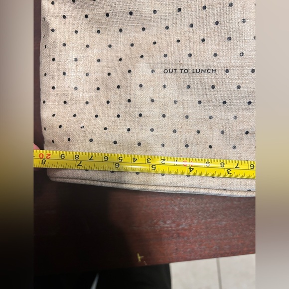 Bundle!! 2 Kate Spade out to lunch Beige and Black Polka Dot Bag - Picture 10 of 10